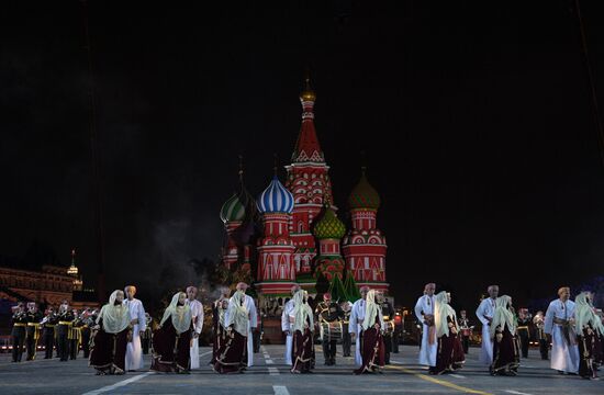2018 Spasskaya Tower Military Music Festival closing ceremony