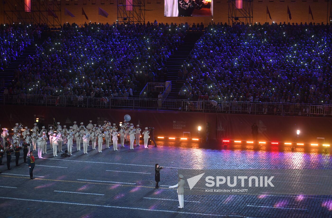 2018 Spasskaya Tower Military Music Festival closing ceremony