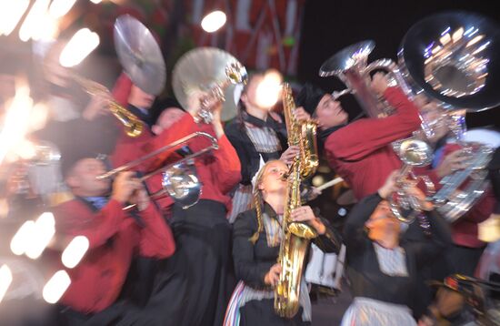 2018 Spasskaya Tower Military Music Festival closing ceremony