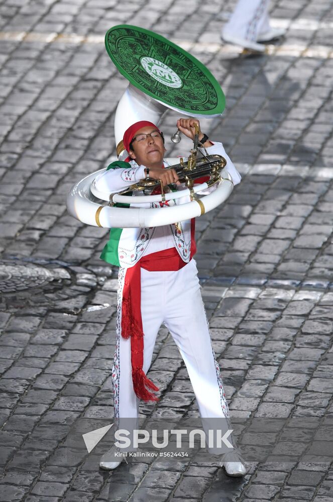 2018 Spasskaya Tower Military Music Festival closing ceremony