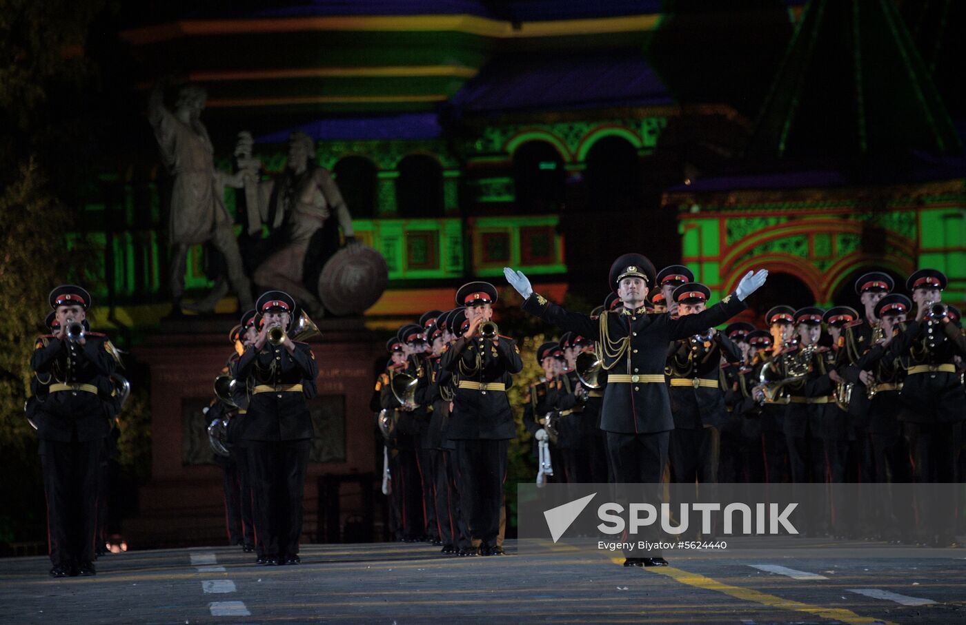 2018 Spasskaya Tower Military Music Festival closing ceremony