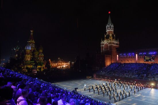 2018 Spasskaya Tower Military Music Festival closing ceremony