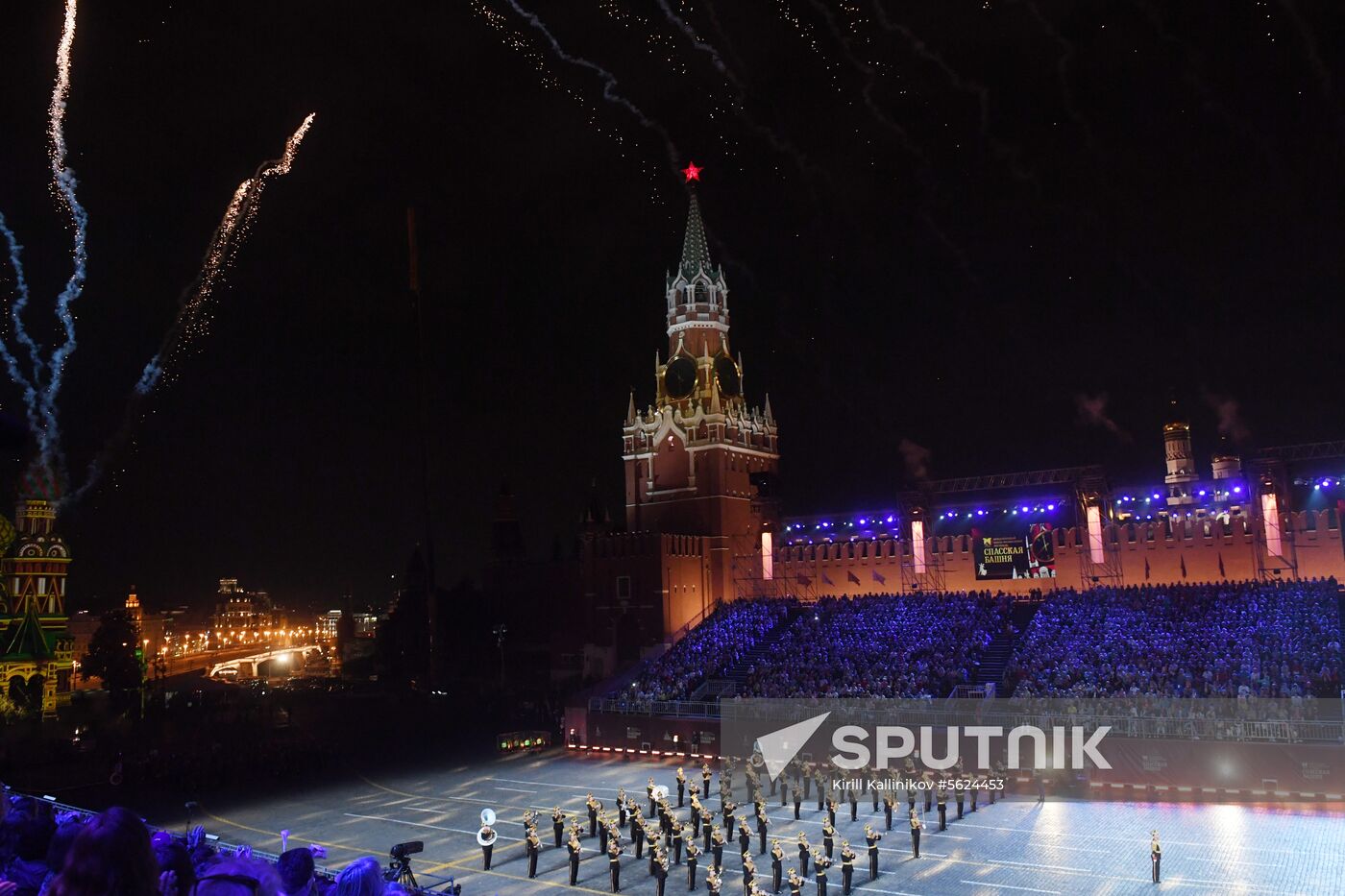 2018 Spasskaya Tower Military Music Festival closing ceremony