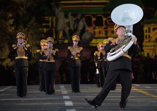 2018 Spasskaya Tower Military Music Festival closing ceremony