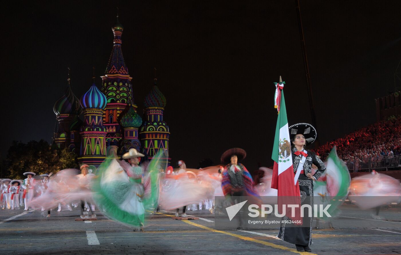 2018 Spasskaya Tower Military Music Festival closing ceremony