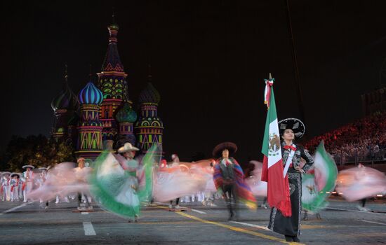2018 Spasskaya Tower Military Music Festival closing ceremony