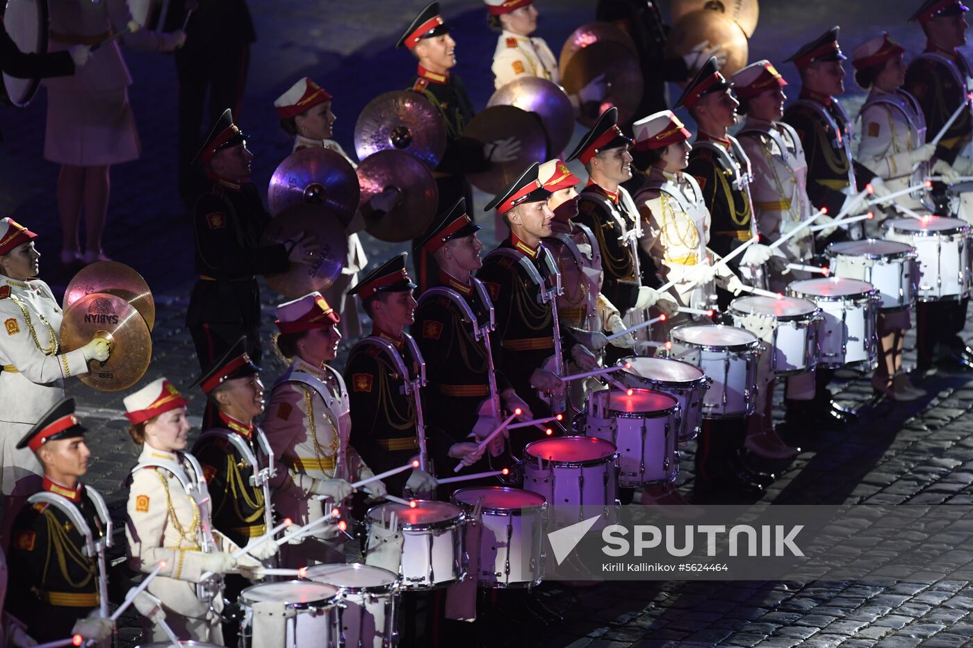 2018 Spasskaya Tower Military Music Festival closing ceremony