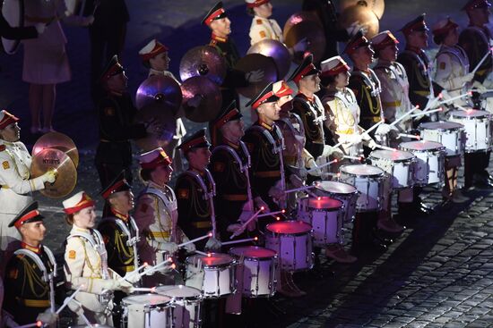 2018 Spasskaya Tower Military Music Festival closing ceremony
