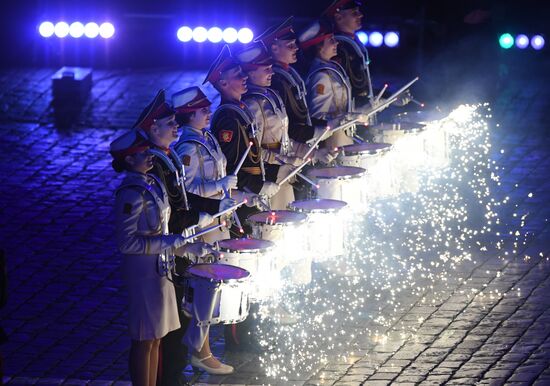 2018 Spasskaya Tower Military Music Festival closing ceremony