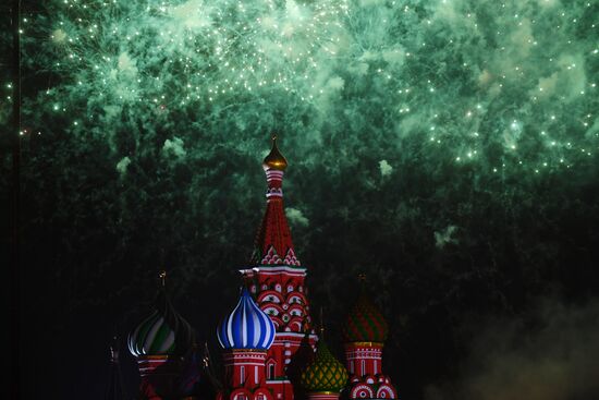 2018 Spasskaya Tower Military Music Festival closing ceremony