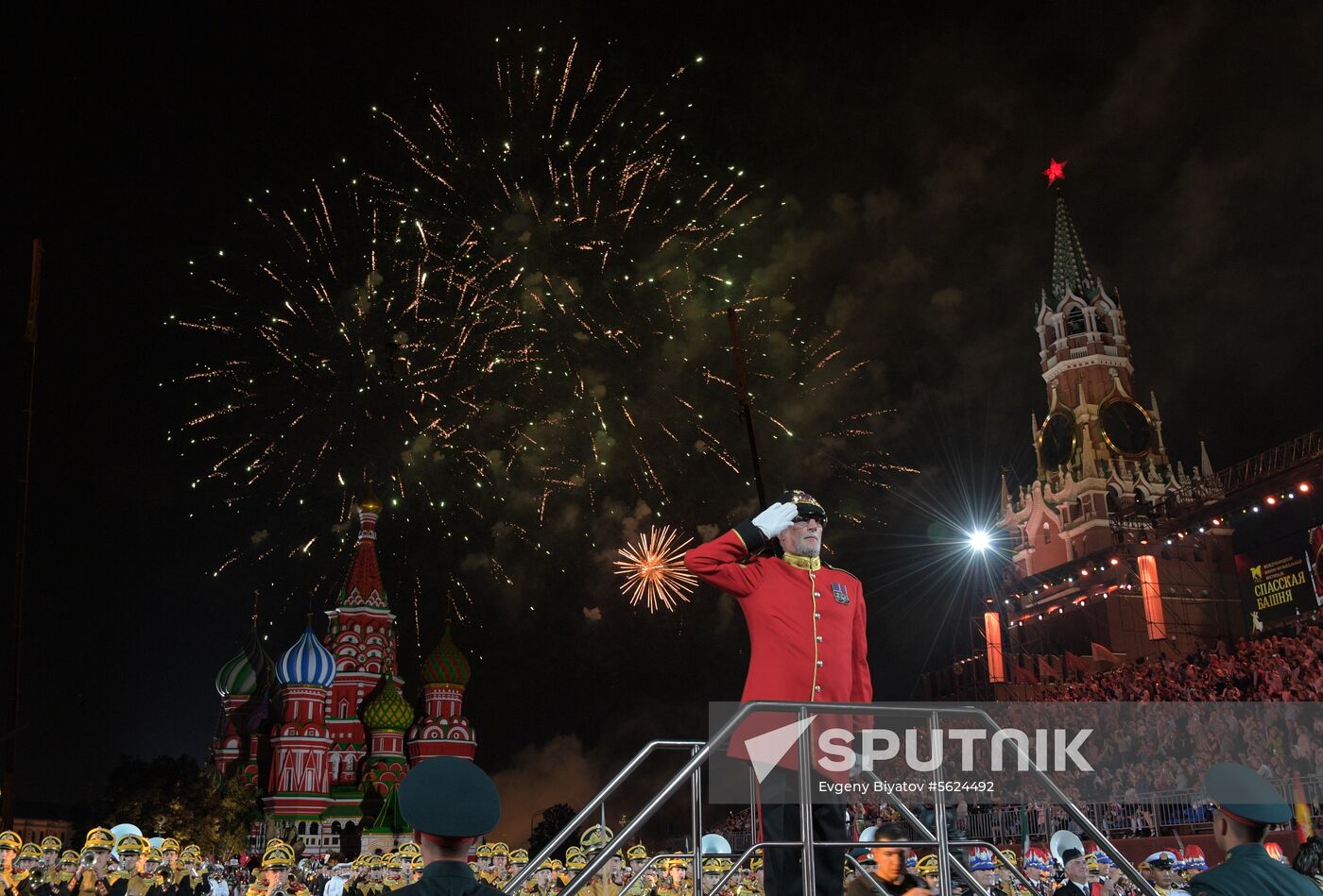 2018 Spasskaya Tower Military Music Festival closing ceremony