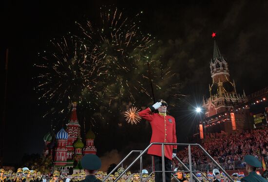 2018 Spasskaya Tower Military Music Festival closing ceremony