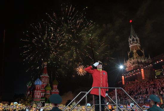 2018 Spasskaya Tower Military Music Festival closing ceremony
