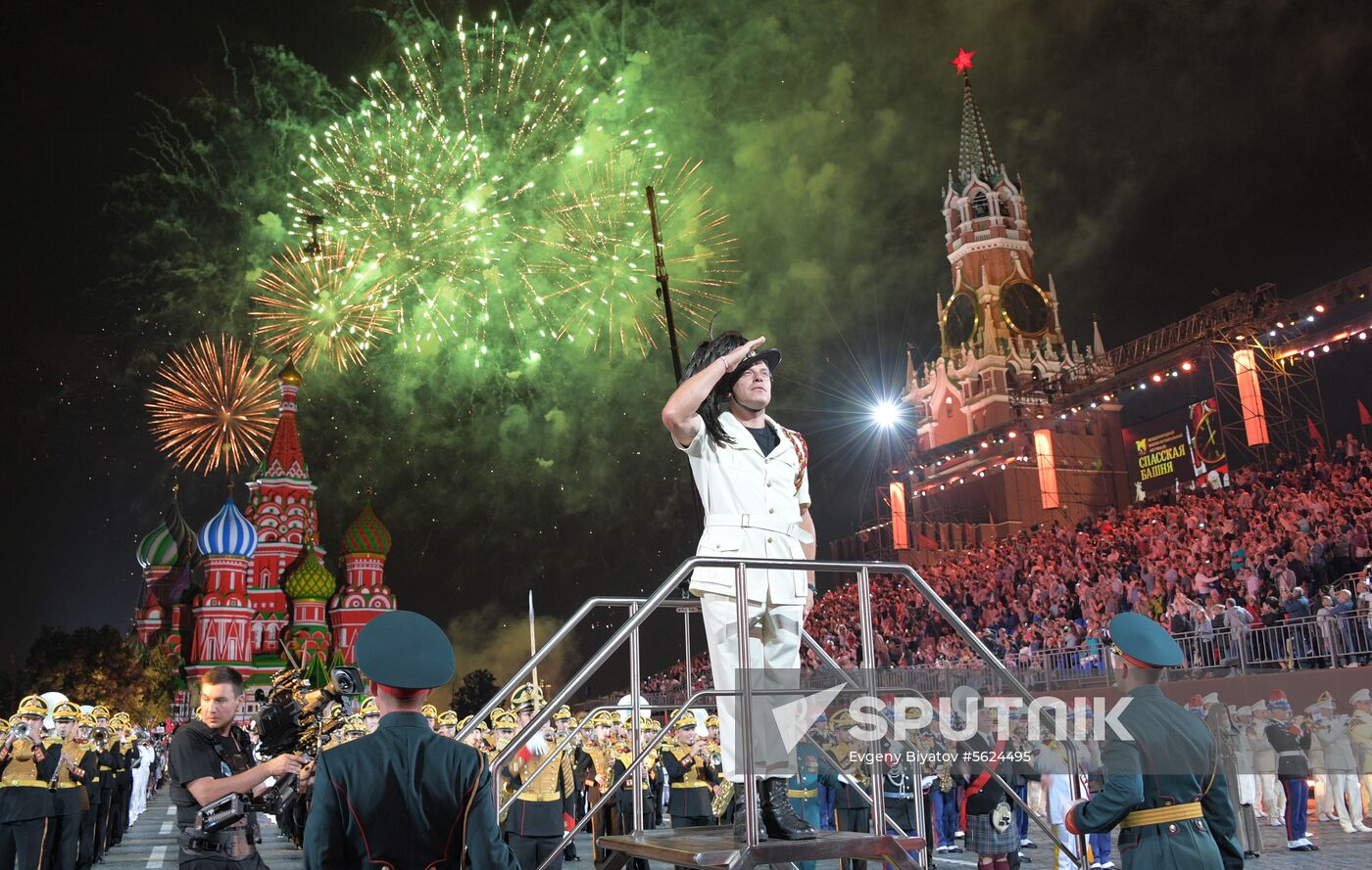 2018 Spasskaya Tower Military Music Festival closing ceremony