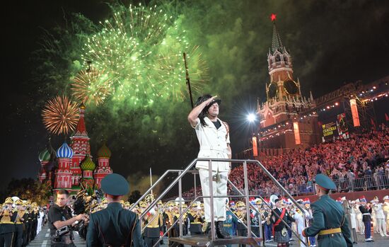 2018 Spasskaya Tower Military Music Festival closing ceremony