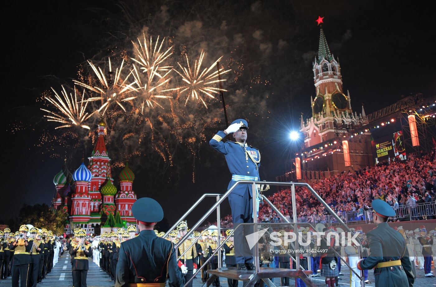 2018 Spasskaya Tower Military Music Festival closing ceremony