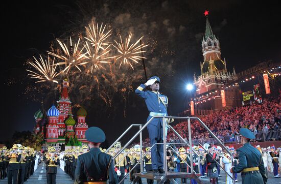 2018 Spasskaya Tower Military Music Festival closing ceremony