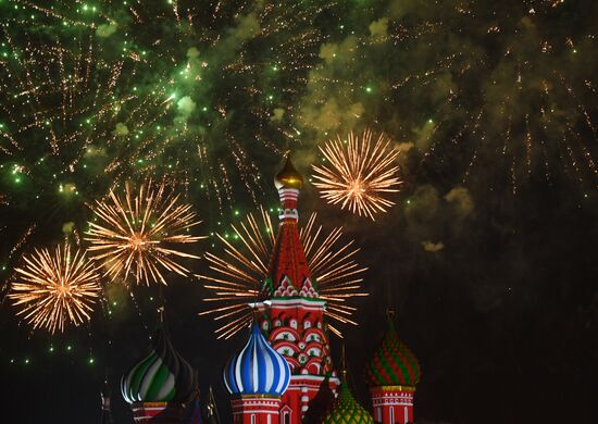 2018 Spasskaya Tower Military Music Festival closing ceremony