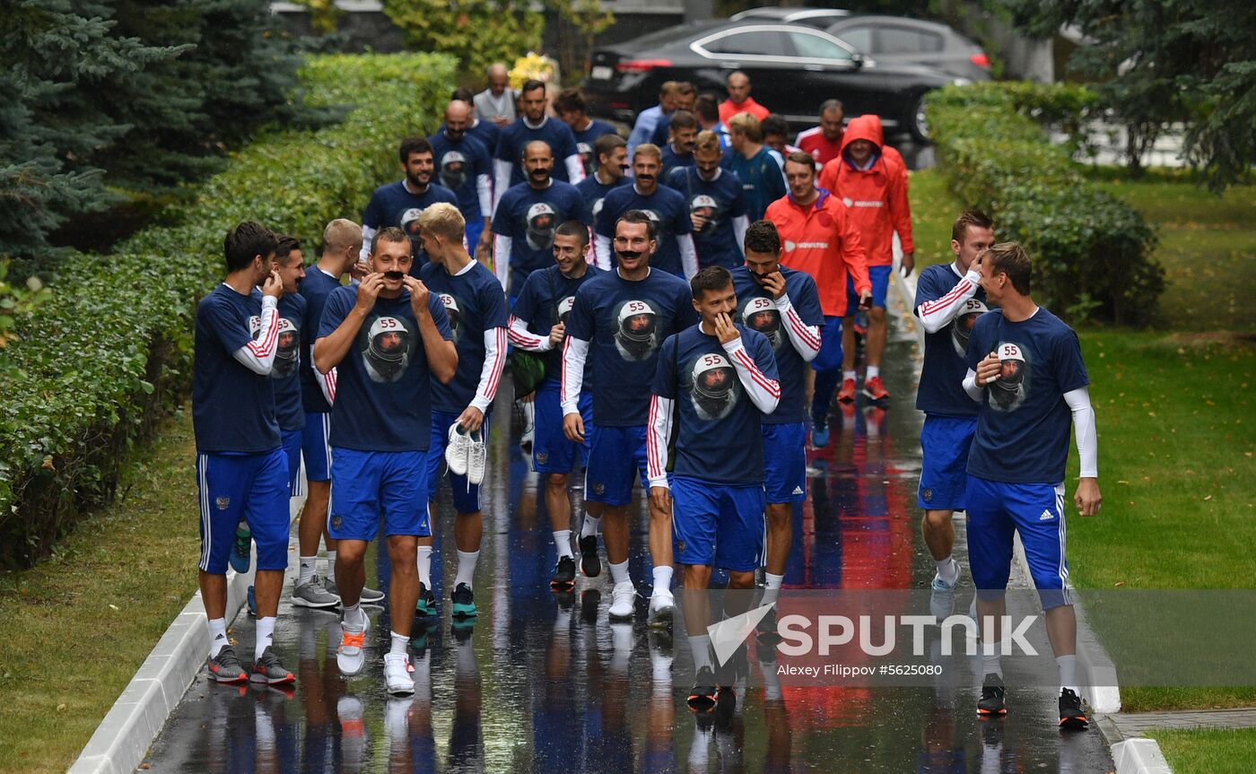 Russia Soccer Training Session