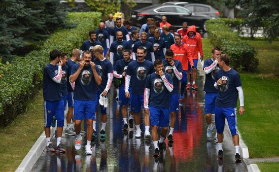 Russia Soccer Training Session