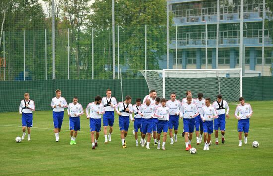 Russia Soccer Training Session