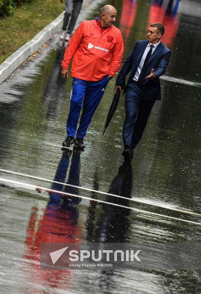 Russia Soccer Training Session