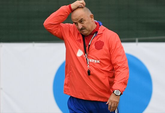 Russia Soccer Training Session