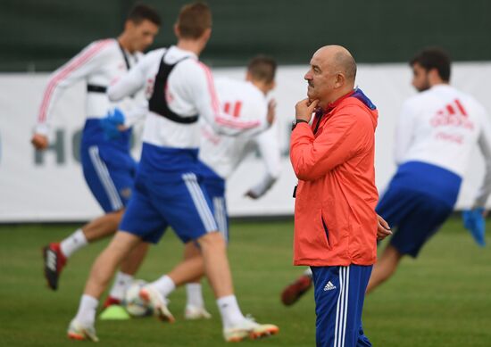 Russia Soccer Training Session