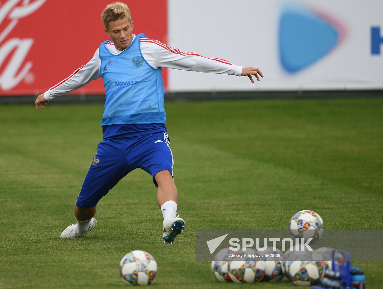 Russia Soccer Training Session