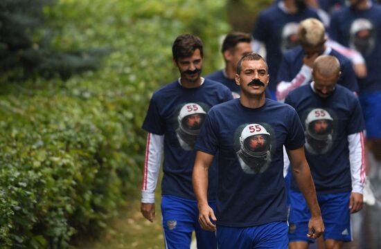 Russia Soccer Training Session