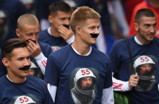 Russia Soccer Training Session