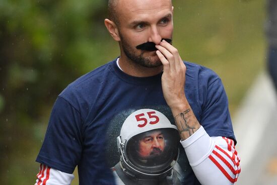 Russia Soccer Training Session