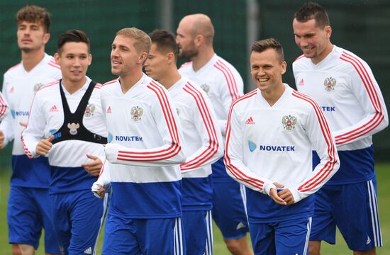 Russia Soccer Training Session