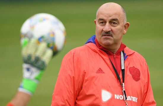 Russia Soccer Training Session