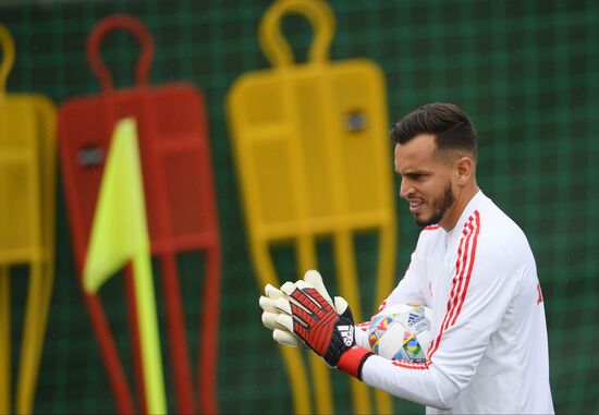 Russia Soccer Training Session