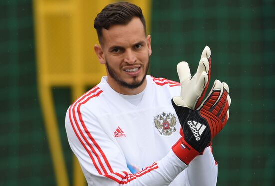 Russia Soccer Training Session