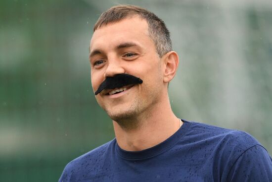 Russia Soccer Training Session