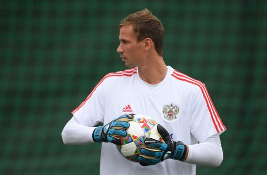 Russia Soccer Training Session