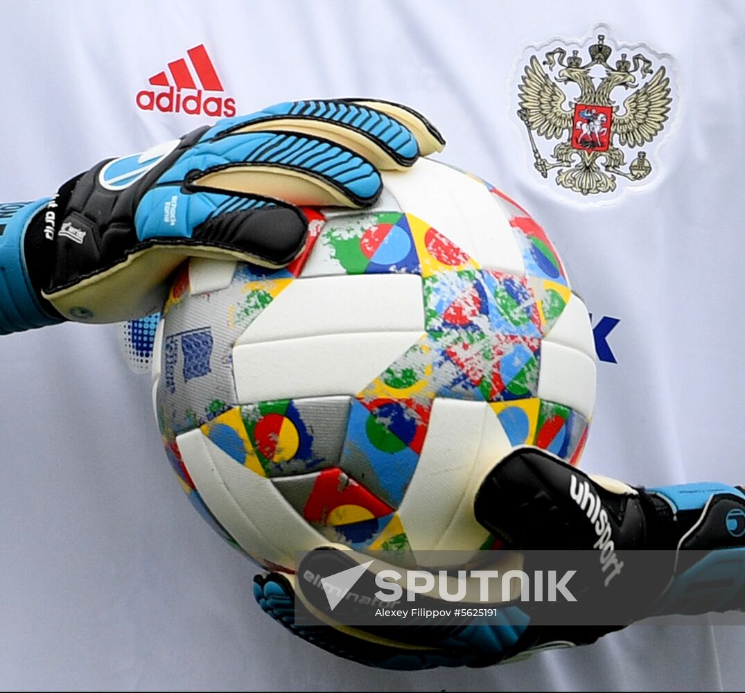 Russia Soccer Training Session