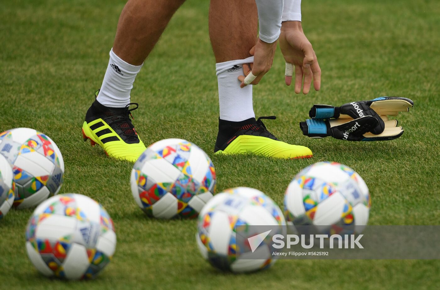 Russia Soccer Training Session