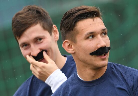 Russia Soccer Training Session