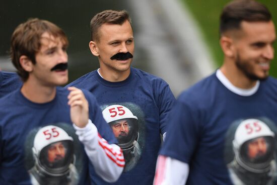 Russia Soccer Training Session