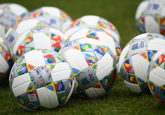 Russia Soccer Training Session