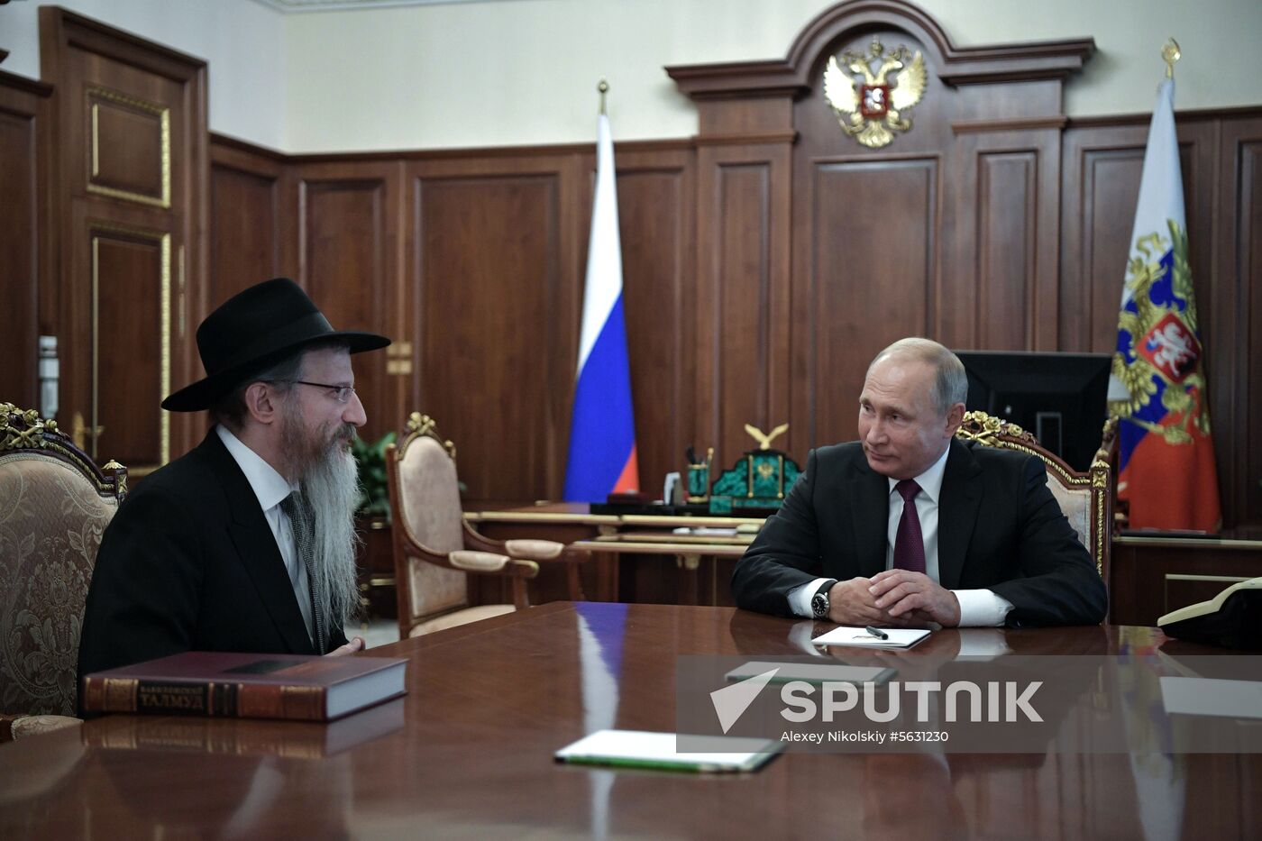 President Putin meets with Chief Rabbi of Russia Berel Lazar and President of the Federation of Jewish Communities Alexander Boroda