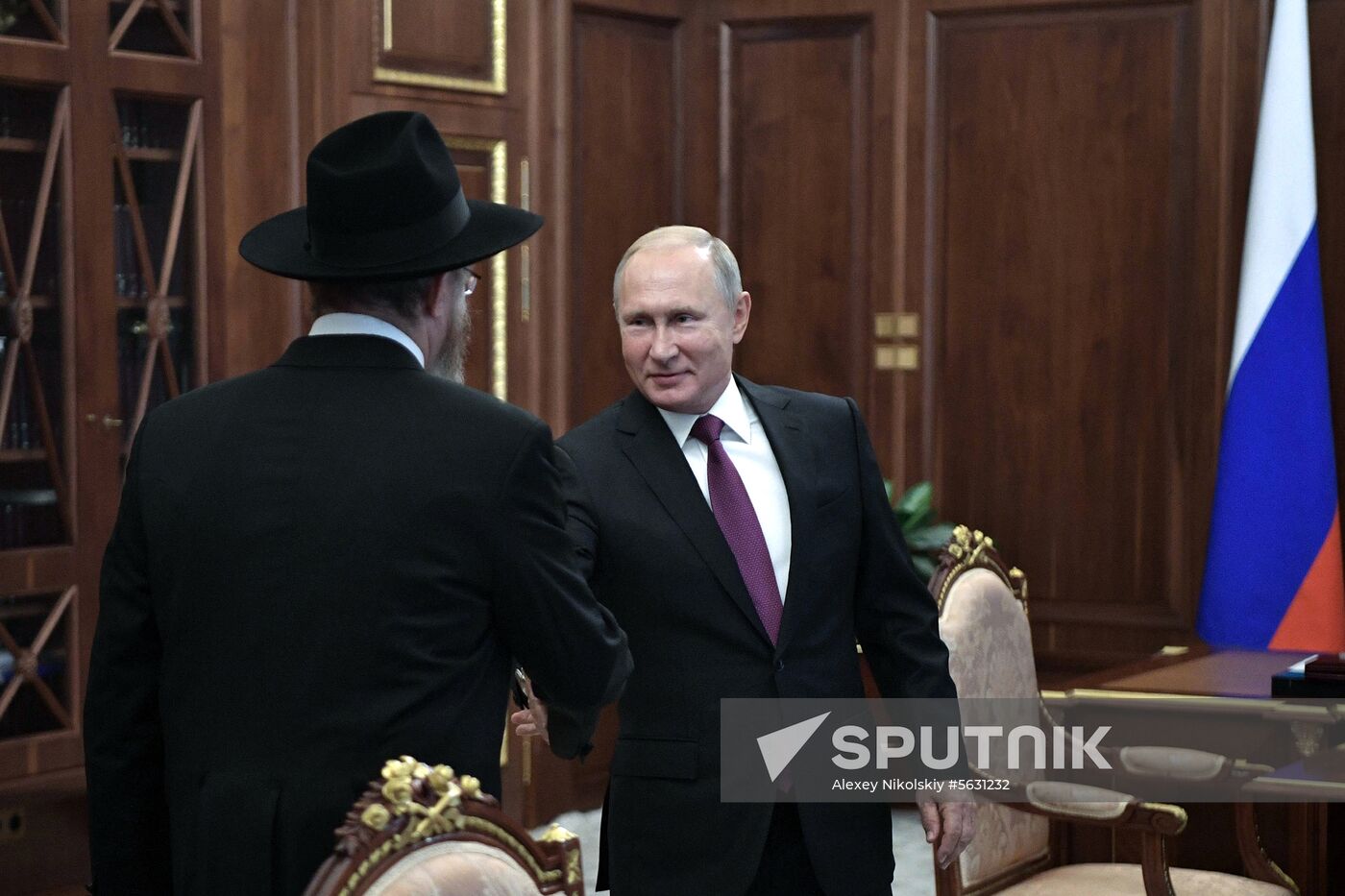 President Putin meets with Chief Rabbi of Russia Berel Lazar and President of the Federation of Jewish Communities Alexander Boroda