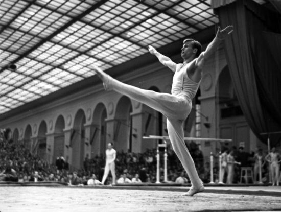 Soviet gymnast Boris Shakhlin