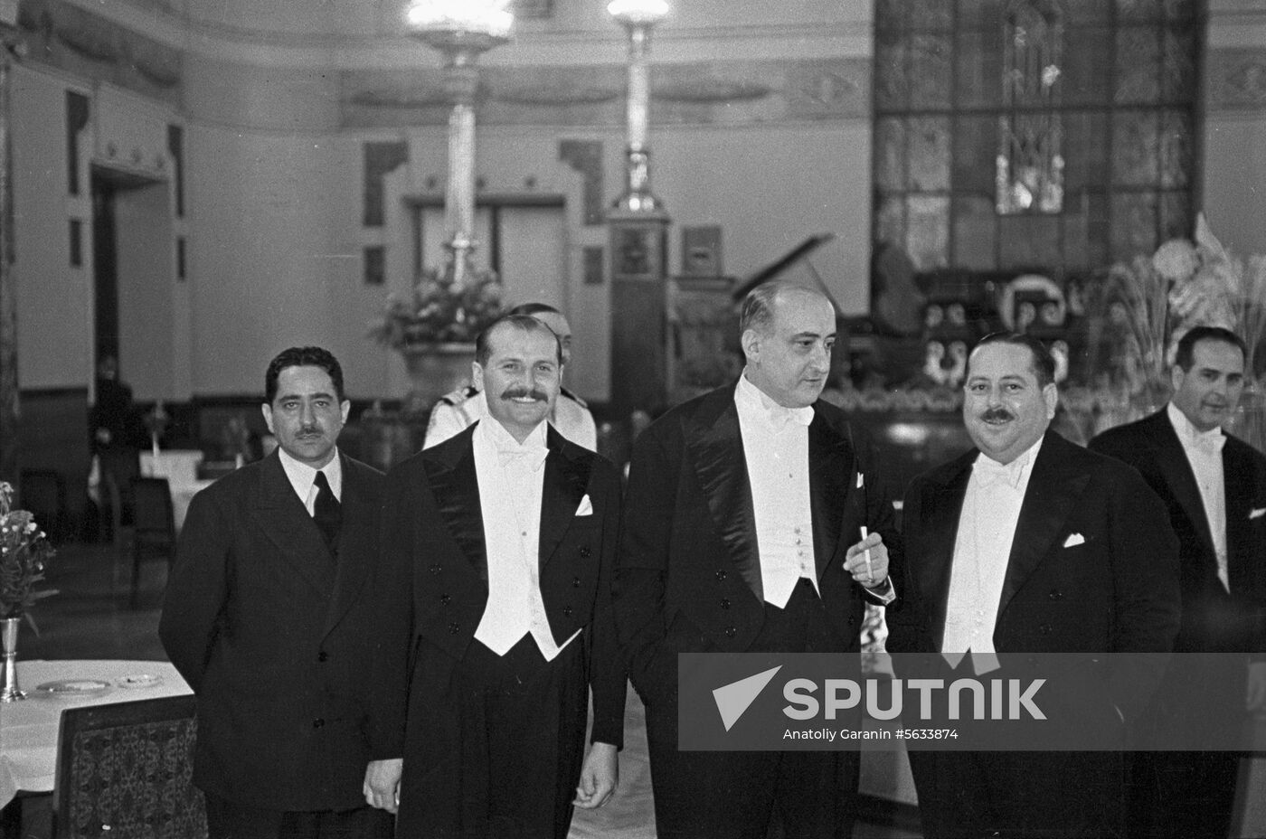Reception at Metropol Hotel. 1945