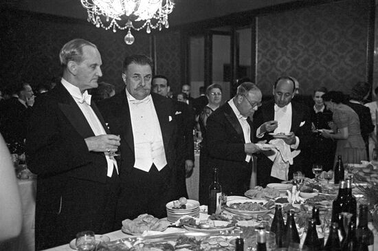 Reception at Metropol Hotel. 1945