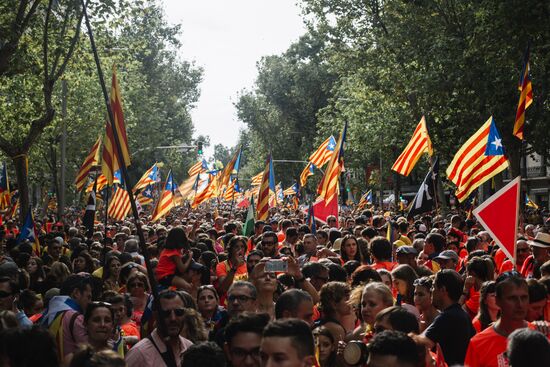 SPAIN CATALONIA'S NATIONAL DAY