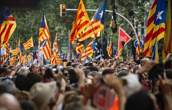 SPAIN CATALONIA'S NATIONAL DAY